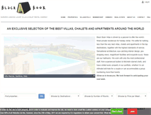 Tablet Screenshot of blackbookvillas.com